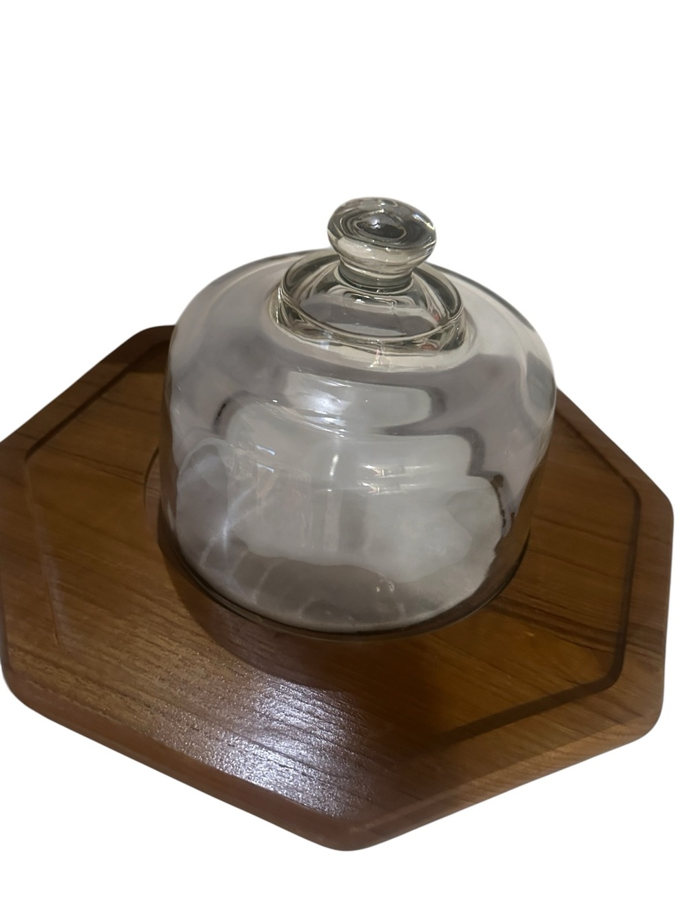 Vintage Dolphin by Lipper International 12” Octagonal Teak Cheese Server